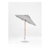 7.5 Ft Octagonal Frankford Patio Umbrella- Crank Auto-Tilt- Wood Grain Frame