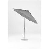 9 Ft Octagonal Frankford Patio Umbrella- Crank Auto-Tilt- Polished Silver Anodized Frame