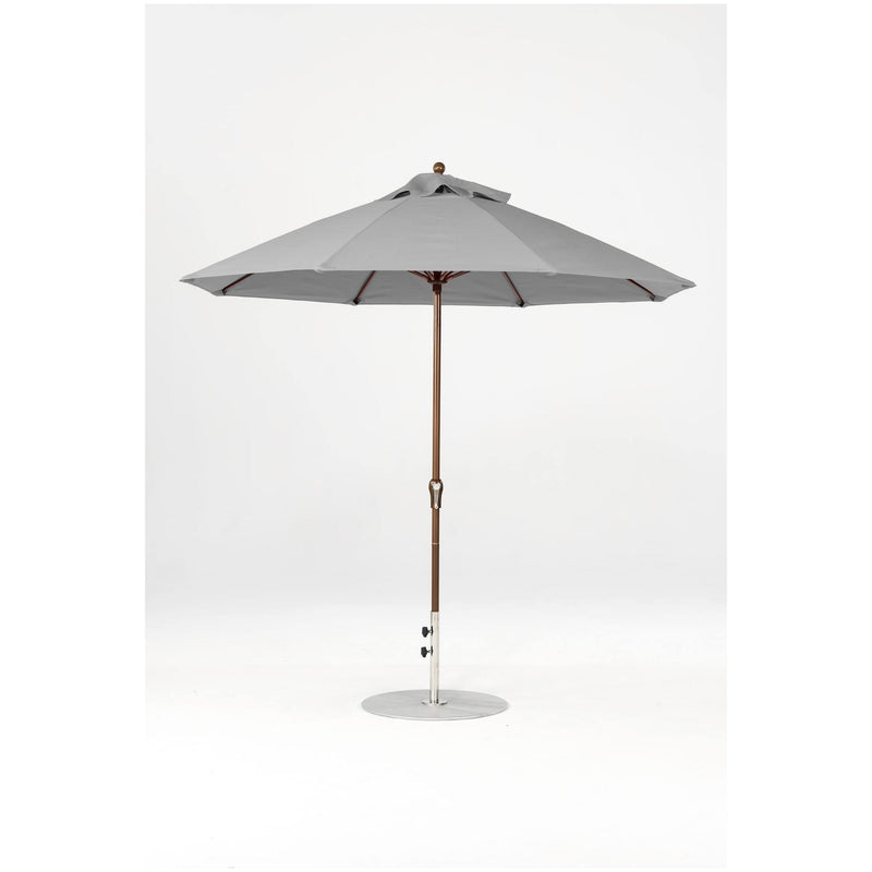 9 Ft Octagonal Frankford Patio Umbrella- Crank Lift- Matte Bronze Frame