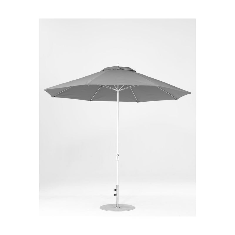 11 Ft Octagonal Frankford Patio Umbrella- Crank Lift- Matte White Frame