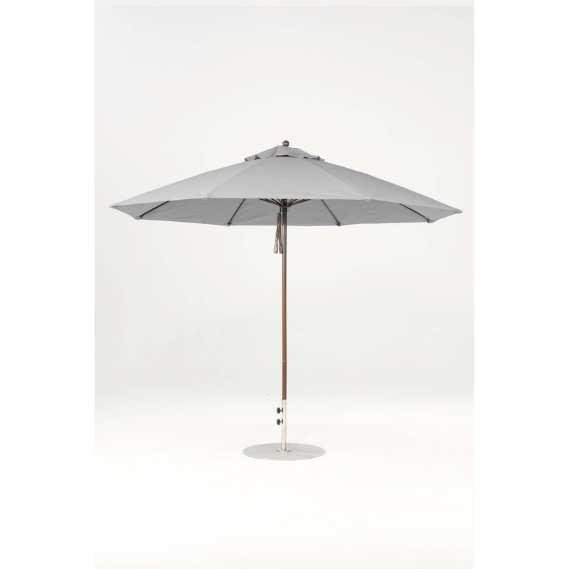 11 Ft Octagonal Frankford Patio Umbrella- Pulley Lift- Matte Bronze Frame
