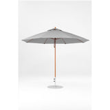 11 Ft Octagonal Frankford Patio Umbrella- Pulley Lift- Wood Grain Frame