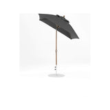 6.5 Ft Frankford Square Patio Umbrella- Crank Auto-Tilt- Matte Bronze Frame