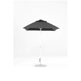 6.5 Ft Square Frankford Patio Umbrella- Crank Lift- Matte White Frame