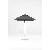 6.5 Ft Square Frankford Patio Umbrella- Pulley Lift- Matte Black Frame