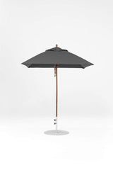 6.5 Ft Square Frankford Patio Umbrella- Pulley Lift- Matte Bronze Frame