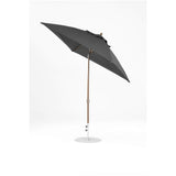 7.5 Ft Frankford Square Patio Umbrella- Crank Auto-Tilt- Matte Bronze Frame