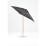 7.5 Ft Frankford Square Patio Umbrella- Crank Auto-Tilt- Wood Grain Frame