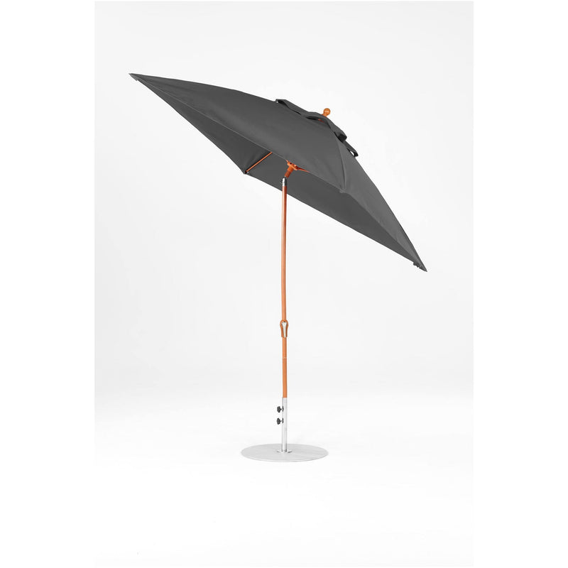 7.5 Ft Frankford Square Patio Umbrella- Crank Auto-Tilt- Wood Grain Frame