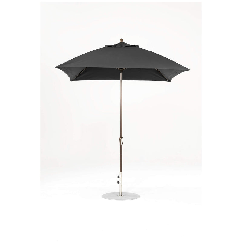 7.5 Ft Square Frankford Patio Umbrella- Crank Lift- Matte Bronze Frame