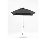 7.5 Ft Square Frankford Patio Umbrella- Crank Lift- Wood Grain Frame