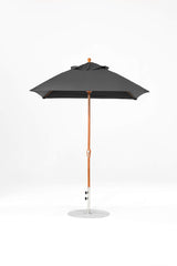 6.5 Ft Square Frankford Patio Umbrella- Crank Lift- Wood Grain Frame