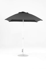 7.5 Ft Square Frankford Patio Umbrella- Crank Lift- Matte White Frame