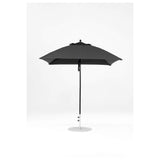 7.5 Ft Square Frankford Patio Umbrella- Pulley Lift- Matte Black Frame