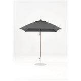 7.5 Ft Square Frankford Patio Umbrella- Pulley Lift- Matte Bronze Frame