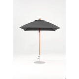 7.5 Ft Square Frankford Patio Umbrella- Pulley Lift- Wood Grain Frame
