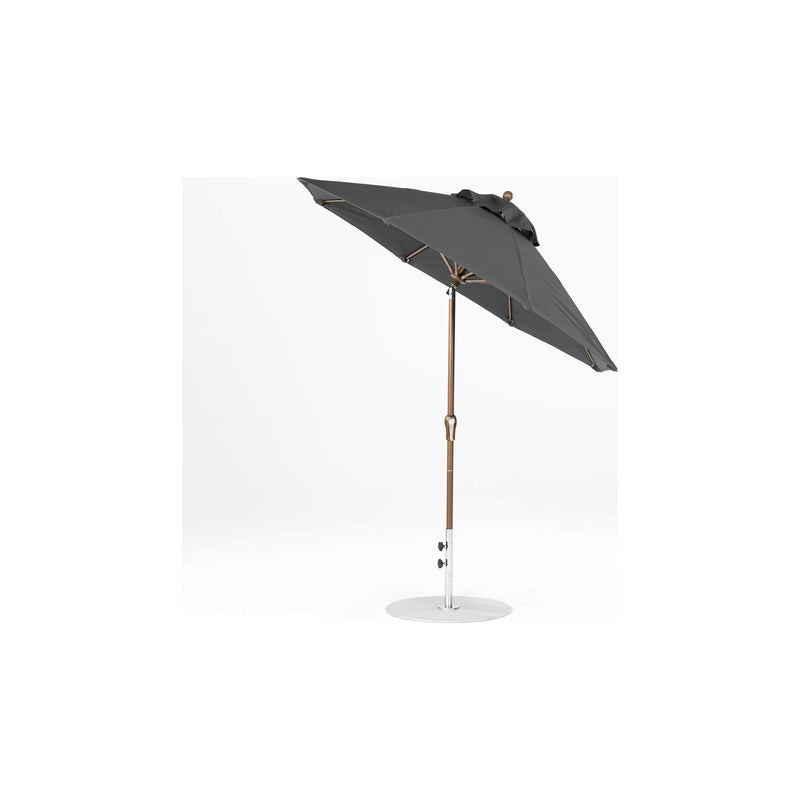 7.5 Ft Octagonal Frankford Patio Umbrella- Crank Auto-Tilt- Matte Bronze Frame