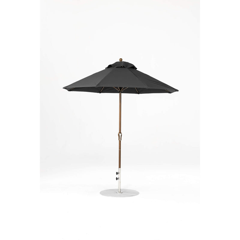 7.5 Ft Octagonal Frankford Patio Umbrella- Crank Lift- Matte Bronze Frame