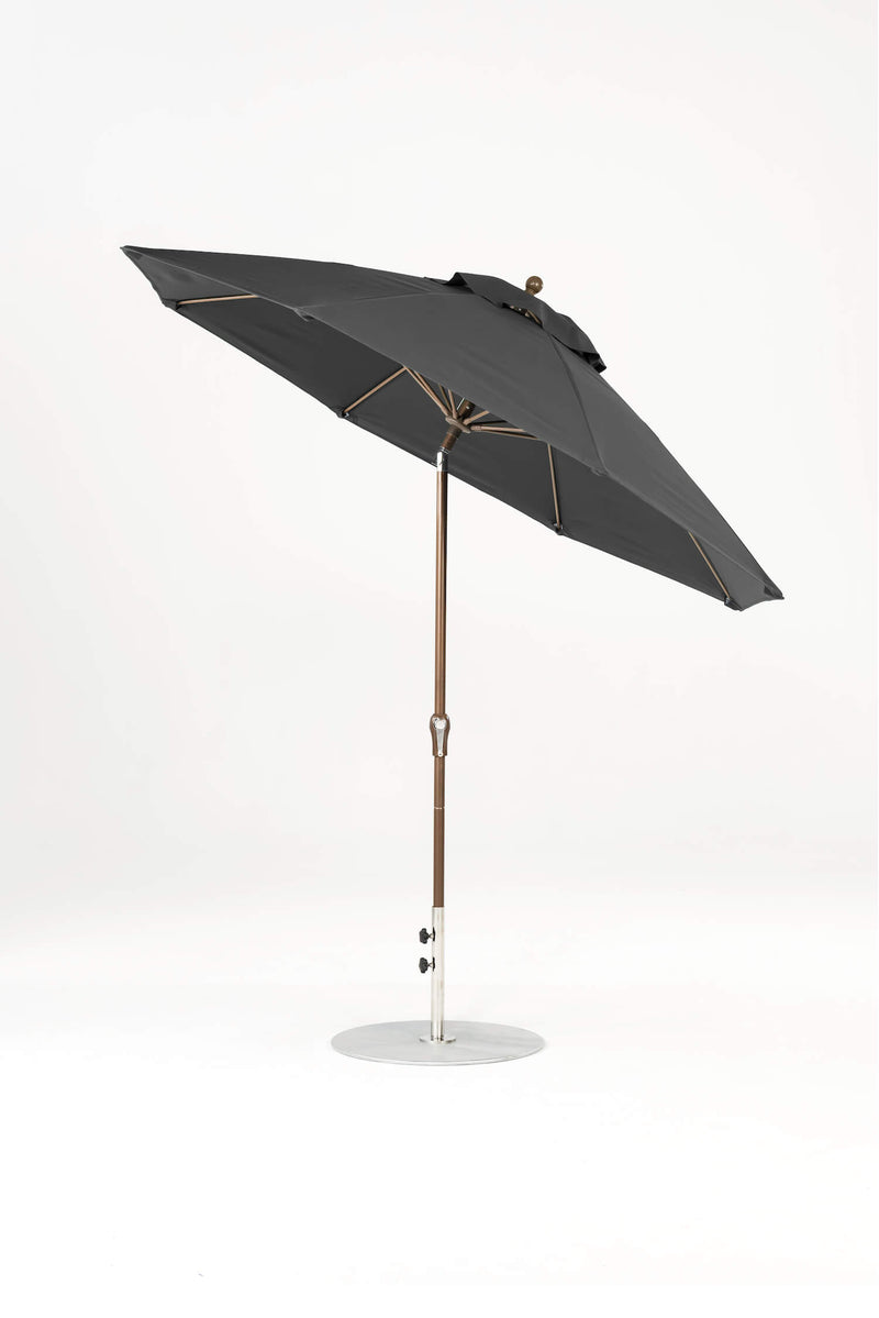 9 Ft Octagonal Frankford Patio Umbrella- Crank Auto-Tilt- Matte Bronze Frame