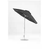 9 Ft Octagonal Frankford Patio Umbrella- Crank Auto-Tilt- Polished Silver Anodized Frame
