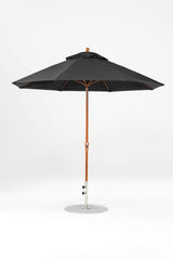 9 Ft Octagonal Frankford Patio Umbrella- Crank Lift- Wood Grain Frame