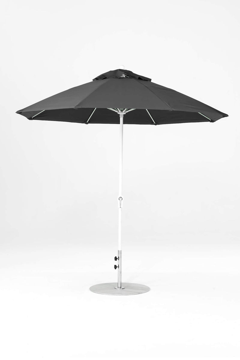 9 Ft Octagonal Frankford Patio Umbrella- Crank Lift- Matte White Frame