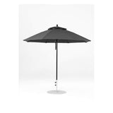 9 Ft Octagonal Frankford Patio Umbrella- Pulley Lift- Matte Black Frame