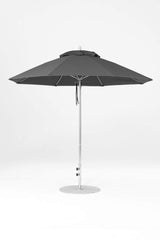 9 Ft Octagonal Frankford Patio Umbrella- Pulley Lift- Matte Silver Frame