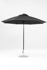 11 Ft Octagonal Frankford Patio Umbrella- Crank Lift- Matte Black Frame