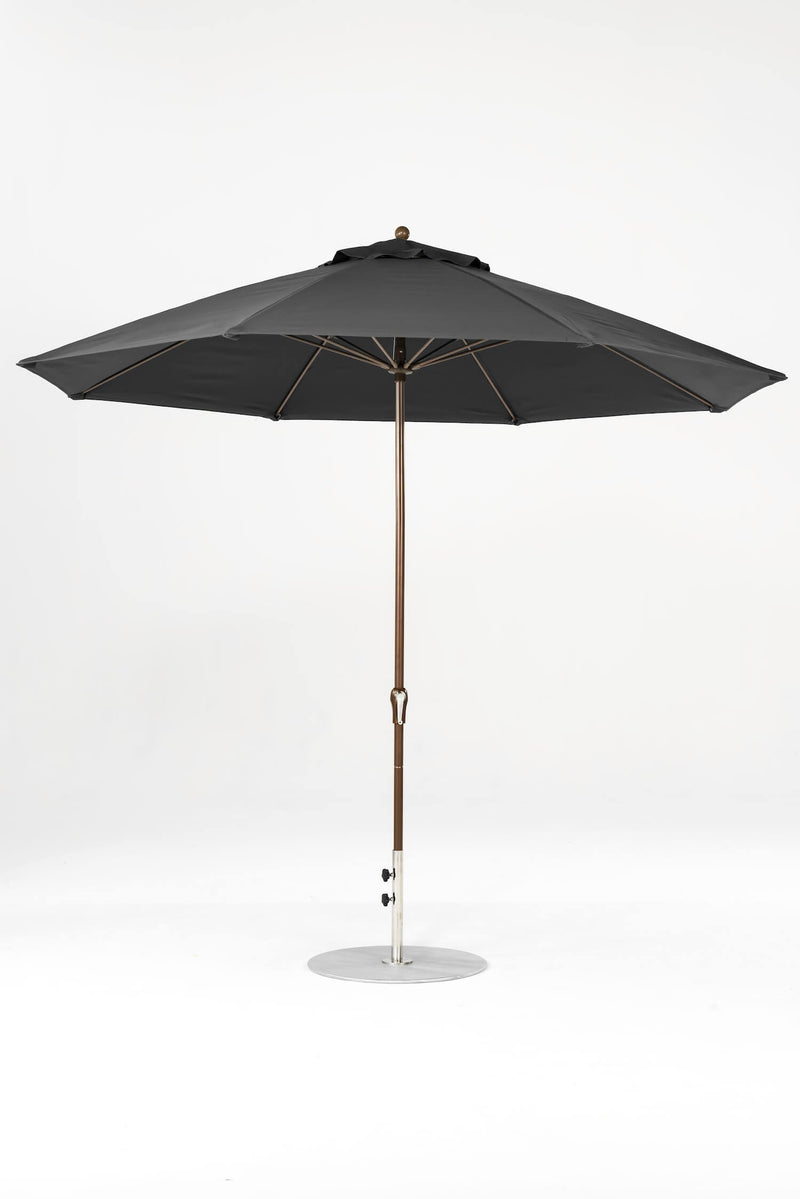 11 Ft Octagonal Frankford Patio Umbrella- Crank Lift- Matte Bronze Frame