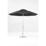 11 Ft Octagonal Frankford Patio Umbrella- Crank Lift- Polished Silver Anodized Frame