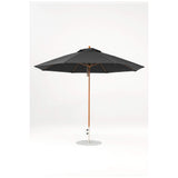 11 Ft Octagonal Frankford Patio Umbrella- Pulley Lift- Wood Grain Frame