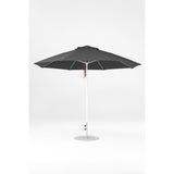 11 Ft Octagonal Frankford Patio Umbrella- Pulley Lift- Matte White Frame