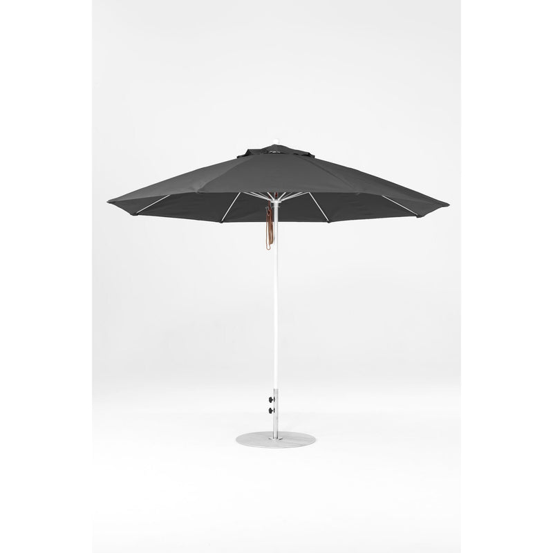 11 Ft Octagonal Frankford Patio Umbrella- Pulley Lift- Matte White Frame