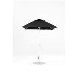 6.5 Ft Square Frankford Patio Umbrella- Crank Lift- Matte White Frame