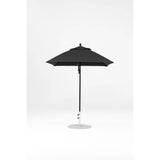 6.5 Ft Square Frankford Patio Umbrella- Pulley Lift- Matte Black Frame