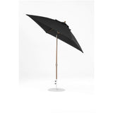 7.5 Ft Frankford Square Patio Umbrella- Crank Auto-Tilt- Matte Bronze Frame