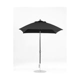 7.5 Ft Square Frankford Patio Umbrella- Crank Lift- Matte Black Frame