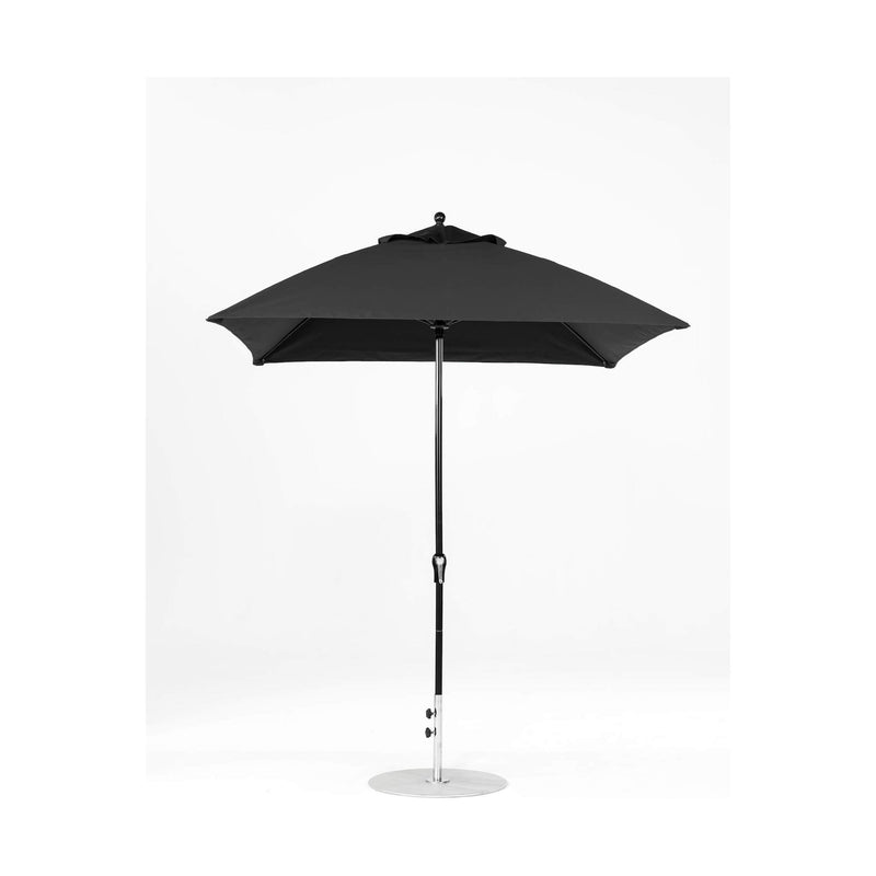 7.5 Ft Square Frankford Patio Umbrella- Crank Lift- Matte Black Frame
