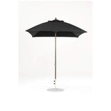 7.5 Ft Square Frankford Patio Umbrella- Crank Lift- Matte Bronze Frame
