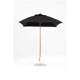7.5 Ft Square Frankford Patio Umbrella- Crank Lift- Wood Grain Frame