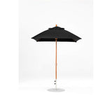 6.5 Ft Square Frankford Patio Umbrella- Crank Lift- Wood Grain Frame
