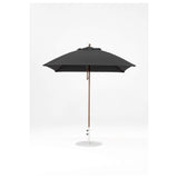 7.5 Ft Square Frankford Patio Umbrella- Pulley Lift- Matte Bronze Frame
