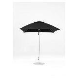 7.5 Ft Square Frankford Patio Umbrella- Pulley Lift- Matte Silver Frame