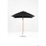7.5 Ft Square Frankford Patio Umbrella- Pulley Lift- Wood Grain Frame