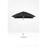 7.5 Ft Square Frankford Patio Umbrella- Pulley Lift- Matte White Frame