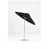 7.5 Ft Octagonal Frankford Patio Umbrella- Crank Auto-Tilt- Polished Silver Anodized Frame