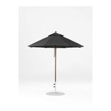 7.5 Ft Octagonal Frankford Patio Umbrella- Pulley Lift- Matte Bronze Frame