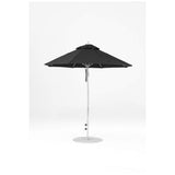 7.5 Ft Octagonal Frankford Patio Umbrella- Pulley Lift- Matte Silver Frame