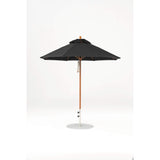 7.5 Ft Octagonal Frankford Patio Umbrella- Pulley Lift- Wood Grain Frame